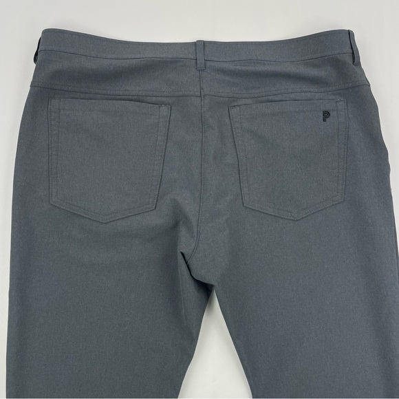 Public Rec Pants Mens 38x28* Gray Straight Leg Tapered Ankle Stretch Performance - Picture 4 of 10